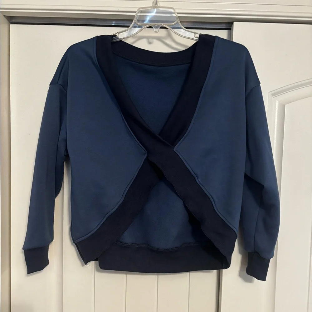 Navy/Blue Reversible Sweatshirt - Picture 3 of 5